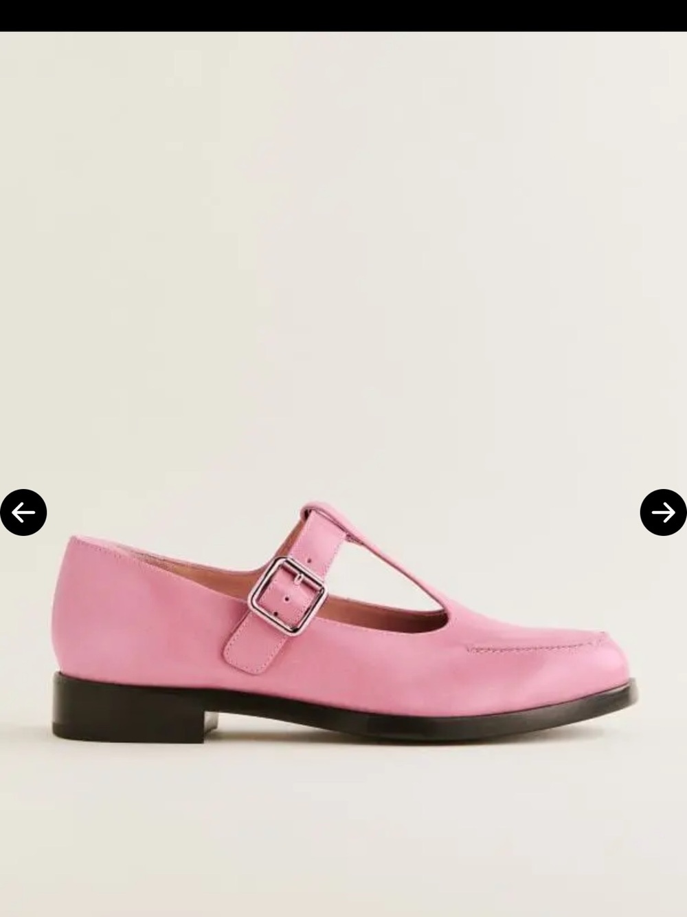 Reformation Pink Mary Jane Loafer with Buckle